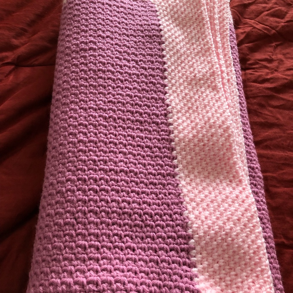 Crochet blanket for a baby girl